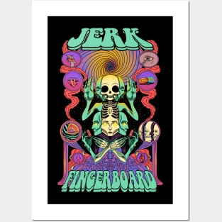 Jerk fingerboard Posters and Art